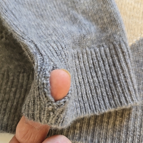 Zadig & Voltaire 100% Cashmere Markus C Star Sweater Grey Size XS Paris France - Picture 14 of 14